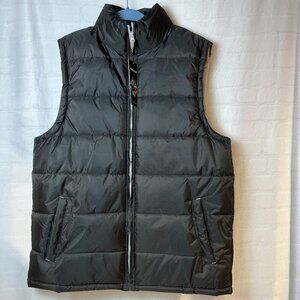 NWT Fourcast Men's Outerwear Black Puffer Vest Size Large